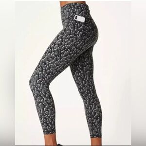 Sweaty Betty The Power Black Tonal Leopard Leggings